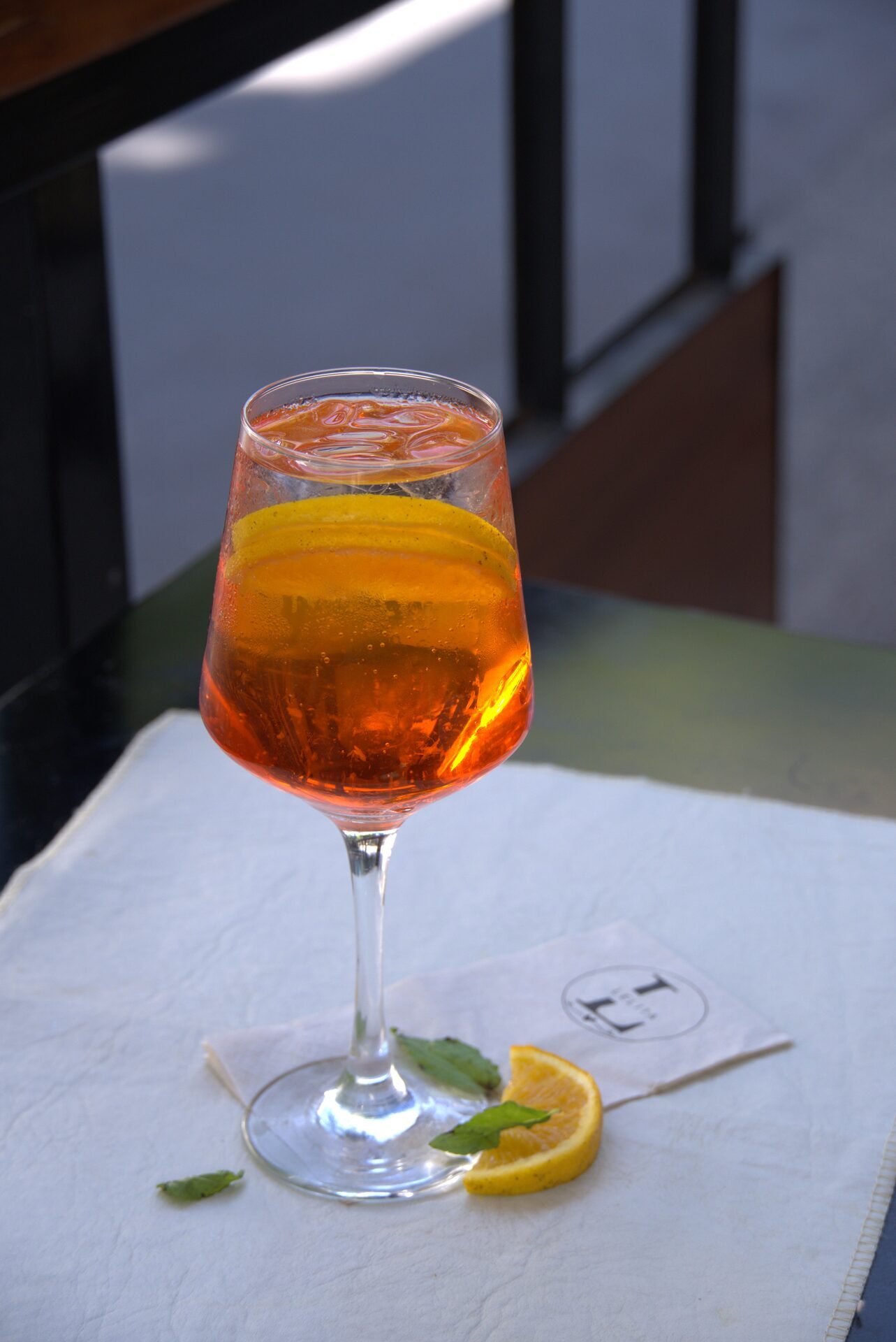 Copa de Aperol de naranja